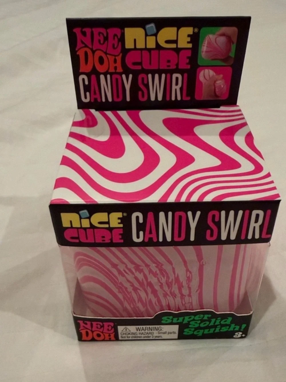 Needoh Nice Cube Candy Swirl - Pink